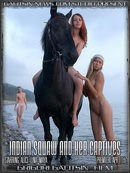 Alice & Lina & Maya - Indian Squaw and her Captives
