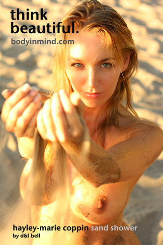 Hayley Marie Coppin - `Sand Shower` - by D & L Bell for BODYINMIND Hayley Marie Coppin - `Sand Shower` - by D & L Bell for BODYINMIND