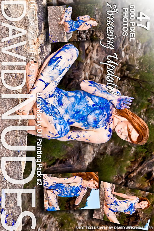 Elena - `Rocky Oil Painting - Pack #2` - by David Weisenbarger for DAVID-NUDES Elena - `Rocky Oil Painting - Pack #2` - by David Weisenbarger for DAVID-NUDES