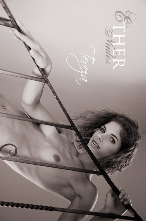 Tereza - `Nude in the Stairs` - by Olivier De Rycke for ETHERNUDES Tereza - `Nude in the Stairs` - by Olivier De Rycke for ETHERNUDES