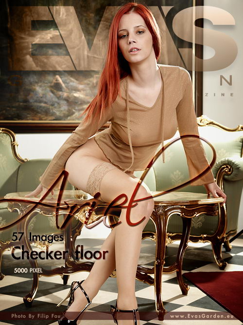 Ariel - `Checker Floor` - by Filip Fau for EVASGARDEN Ariel - `Checker Floor` - by Filip Fau for EVASGARDEN