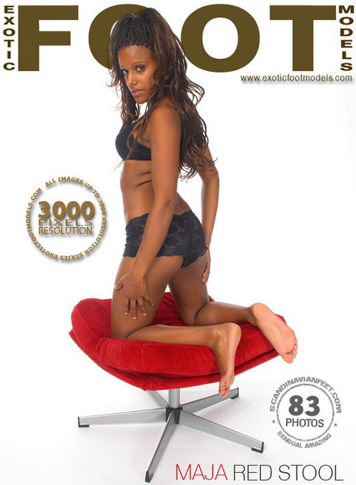 Maja - `Red Stool` - for EXOTICFOOTMODELS Maja - `Red Stool` - for EXOTICFOOTMODELS