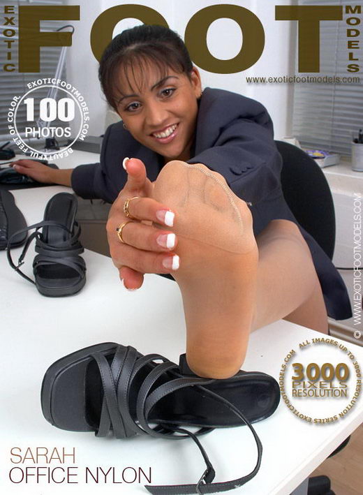 Sarah - `Office Nylon` - for EXOTICFOOTMODELS Sarah - `Office Nylon` - for EXOTICFOOTMODELS