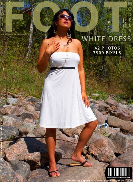 Sanaz - `White Dress` - for EXOTICFOOTMODELS Sanaz - `White Dress` - for EXOTICFOOTMODELS