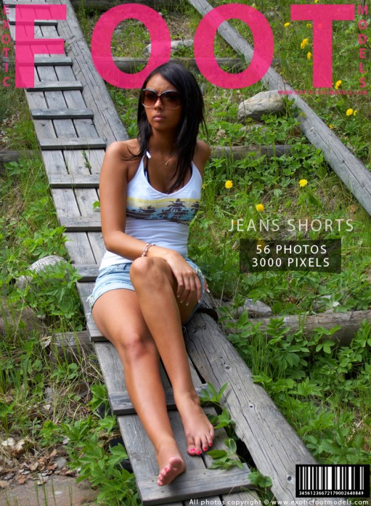 Raisa - `Jeans Shorts` - for EXOTICFOOTMODELS Raisa - `Jeans Shorts` - for EXOTICFOOTMODELS