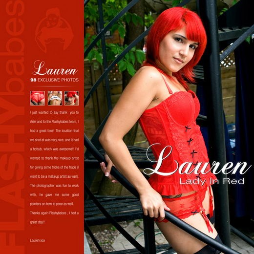 Lauren - `Lady in Red` - for FLASHYBABES Lauren - `Lady in Red` - for FLASHYBABES
