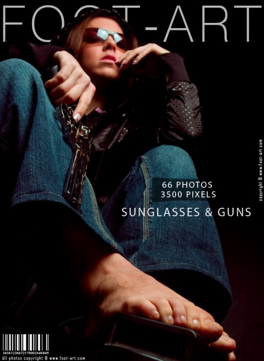 Michelle - `Sunglasses & Guns` - for FOOT-ART Michelle - `Sunglasses & Guns` - for FOOT-ART