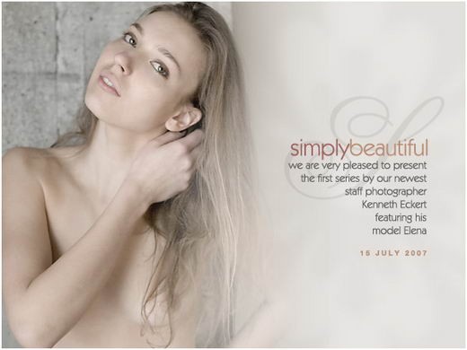 Elena - `Simply Beautiful` - by Richard Murrian for MUSE Elena - `Simply Beautiful` - by Richard Murrian for MUSE