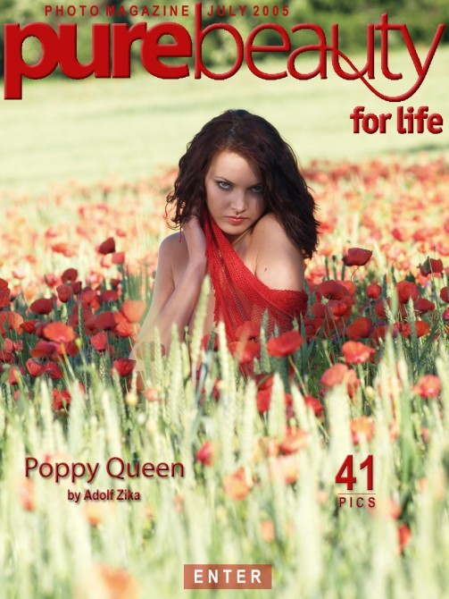 Jitka Branich - `Poppy Queen` - by Adolf Zika for PUREBEAUTY Jitka Branich - `Poppy Queen` - by Adolf Zika for PUREBEAUTY