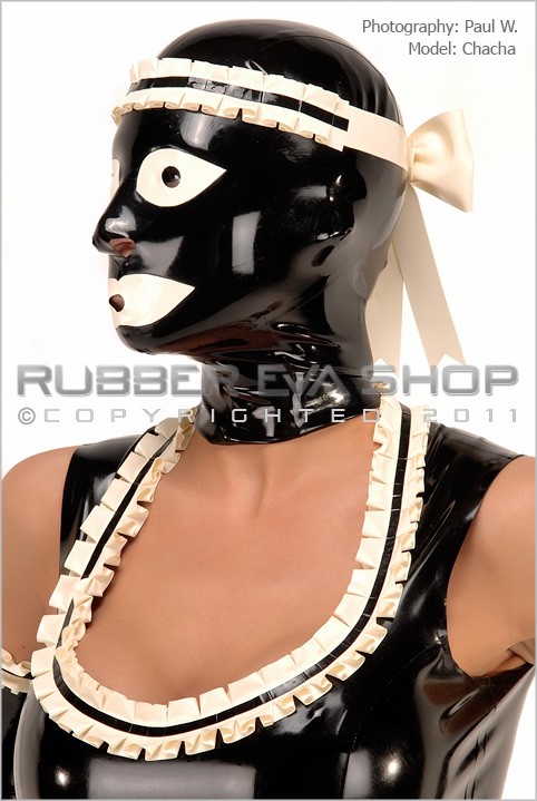 Chacha - `Frilly Rubber Maids Hood` - by Paul W for RUBBEREVA Chacha - `Frilly Rubber Maids Hood` - by Paul W for RUBBEREVA