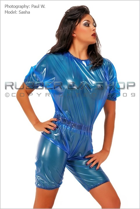 Sasha - `Mens Plastic Playsuit` - by Paul W for RUBBEREVA Sasha - `Mens Plastic Playsuit` - by Paul W for RUBBEREVA