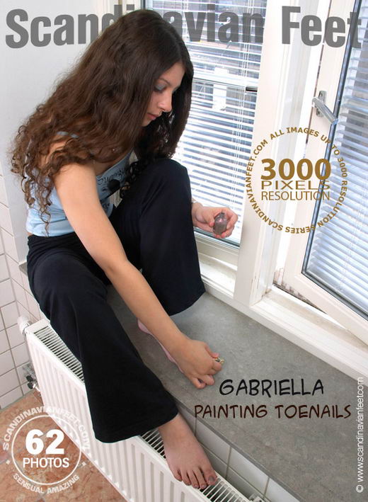 Gabriella - `Painting Toenails` - for SCANDINAVIANFEET Gabriella - `Painting Toenails` - for SCANDINAVIANFEET