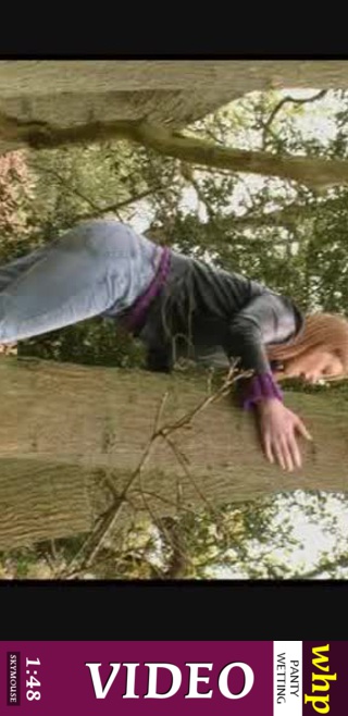 Autumn - `Autumn wets her jeans while trying to climb up a tree` - by Skymouse for WETTINGHERPANTIES Autumn - `Autumn wets her jeans while trying to climb up a tree` - by Skymouse for WETTINGHERPANTIES