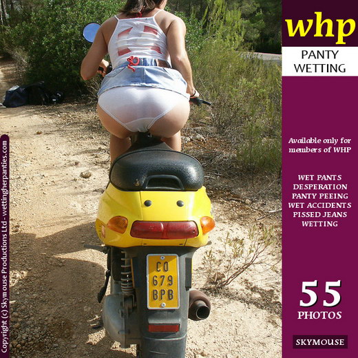 Tasmin - `Tasmin Pees Herself Next To Her Stylish Moped` - by Skymouse for WETTINGHERPANTIES Tasmin - `Tasmin Pees Herself Next To Her Stylish Moped` - by Skymouse for WETTINGHERPANTIES