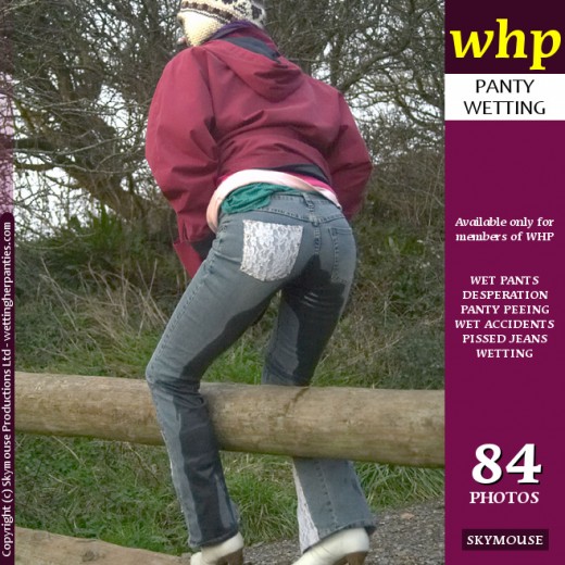 Frenchie - `a cold Frenchie wets her jeans in the country` - by Skymouse for WETTINGHERPANTIES Frenchie - `a cold Frenchie wets her jeans in the country` - by Skymouse for WETTINGHERPANTIES